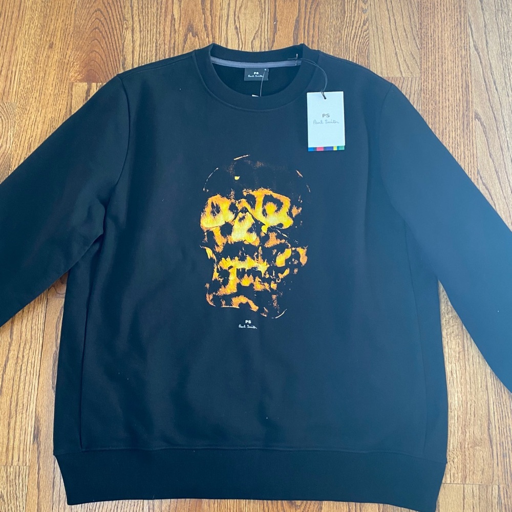PS Paul Smith flaming skull print sweatshirt NWT - Picture 3 of 6